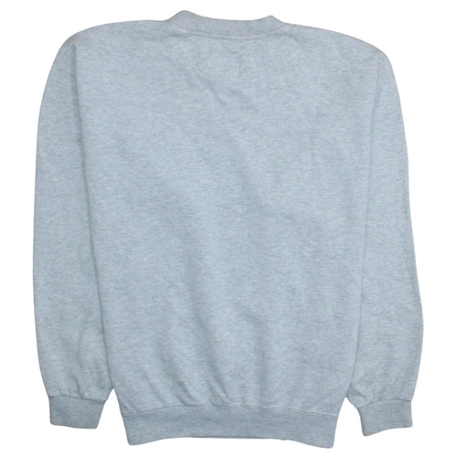 Nike Men Grey Pullover Crew Neck Sweatshirt M Regular Fit