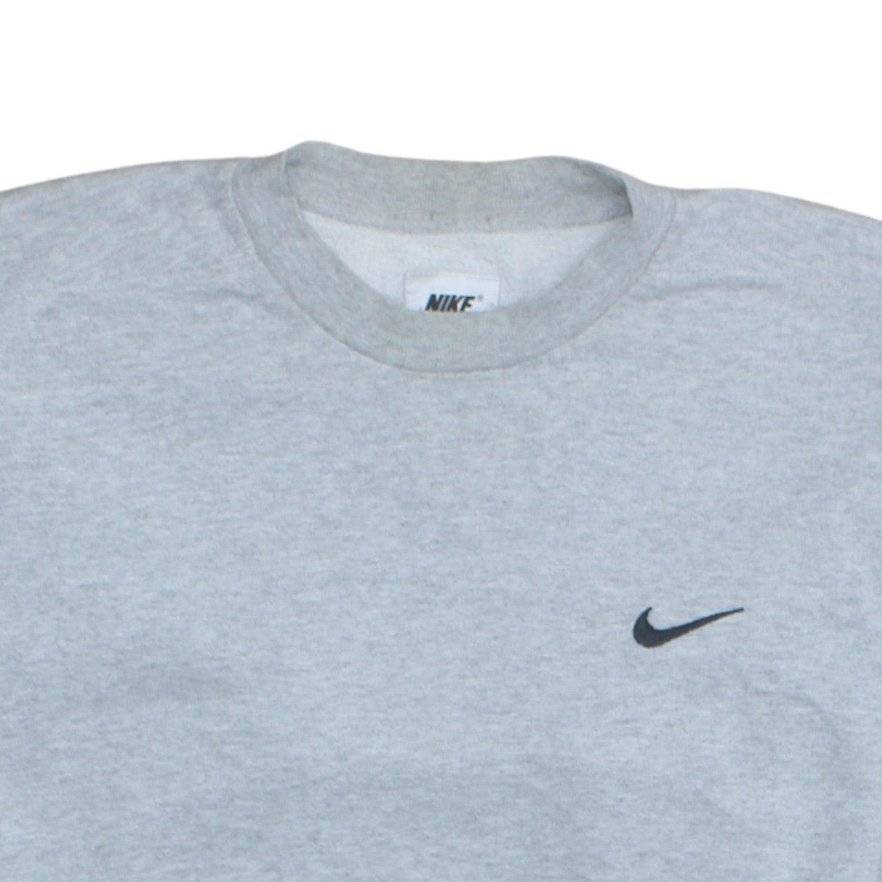 Nike Men Grey Pullover Crew Neck Sweatshirt M Regular Fit