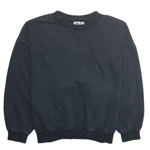 Adidas Womens Black XS Crew Neck Pullover Sweatshirt