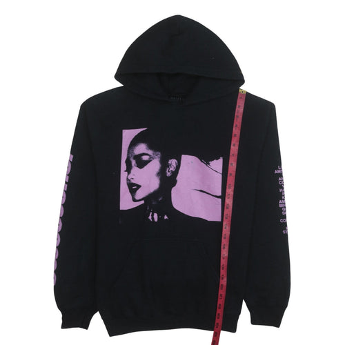 Sweetener World Tour Black Hoodie Women’s L Graphic Pullover Sweatshirt