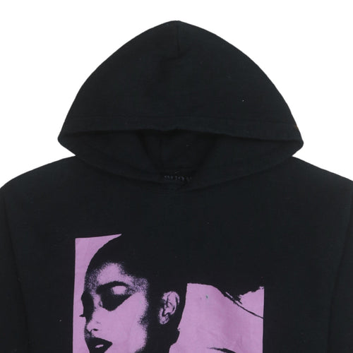 Sweetener World Tour Black Hoodie Women’s L Graphic Pullover Sweatshirt