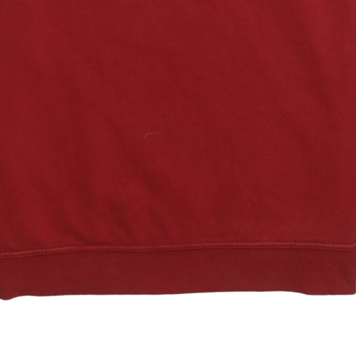 Champion Womens Red Crew Neck Pullover Sweatshirt Size L