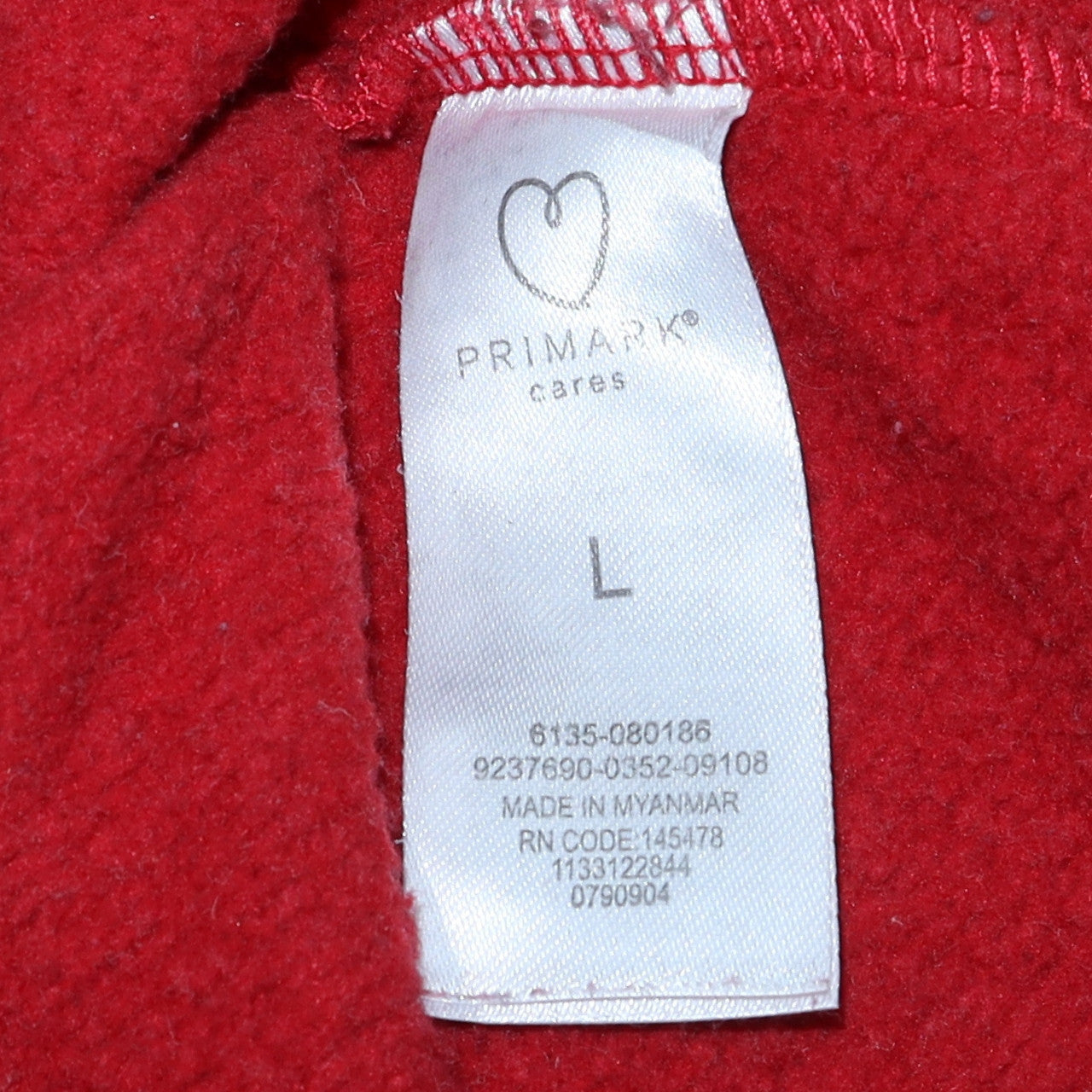 Primark Men’s Red The Simpsons Christmas Graphic Sweatshirt L