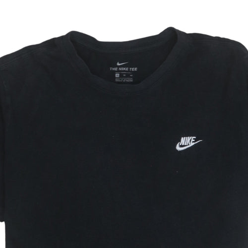 Nike Men's Black Cotton Crew Neck Sports T-Shirt Size L