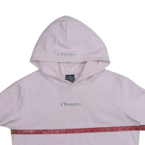 Champion Girls Pink Pullover Hoodie 15-16 Years Logo Fleece Sweatshirt