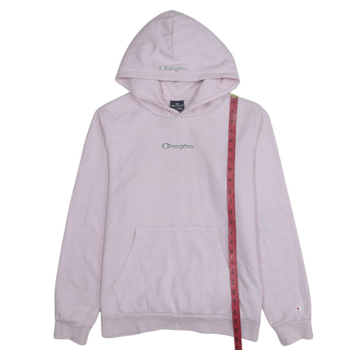 Champion Girls Pink Pullover Hoodie 15-16 Years Logo Fleece Sweatshirt