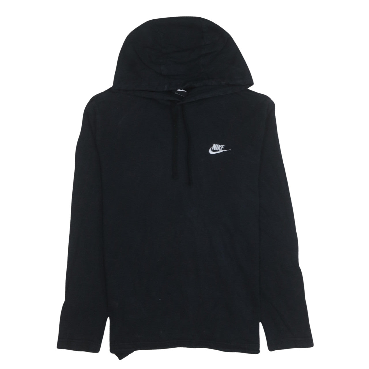 Nike Men's Black M Pullover Hoodie Sweatshirt Cotton Logo