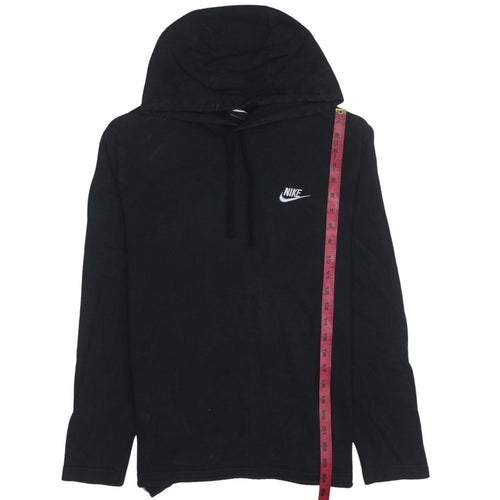 Nike Men's Black M Pullover Hoodie Sweatshirt Cotton Logo