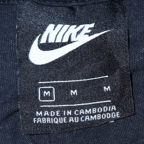 Nike Men's Black M Pullover Hoodie Sweatshirt Cotton Logo
