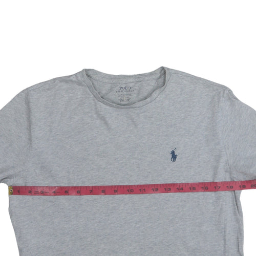 Ralph Lauren Men's Grey Crew Neck Short Sleeve Cotton T-Shirt S