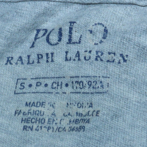 Ralph Lauren Men's Grey Crew Neck Short Sleeve Cotton T-Shirt S