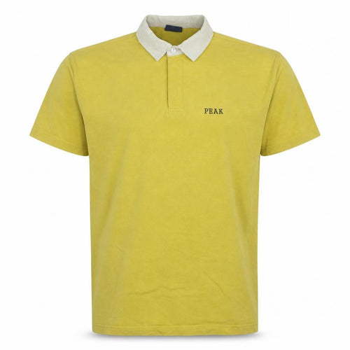 Peak Performance Men's Yellow Short Sleeve Cotton Polo Shirt M