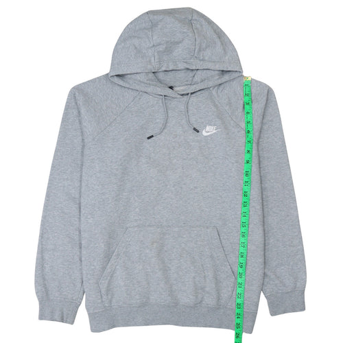 Nike Men's Grey Pullover Hoodie L Cotton Blend Sportswear