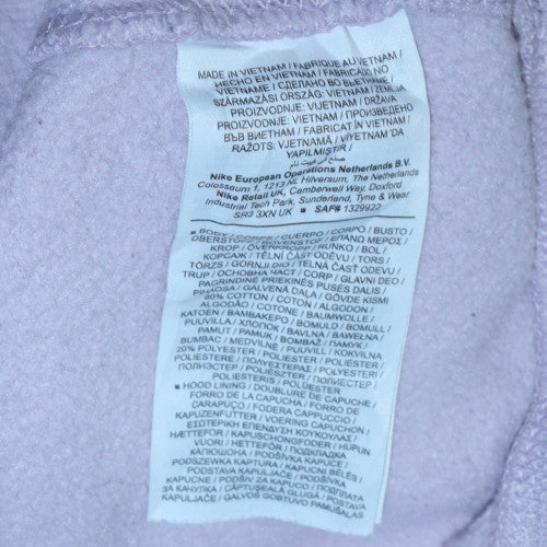 Nike Men's Purple Pullover Hoodie M Fleece Logo Sportswear