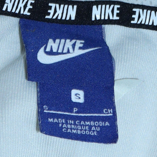 Nike Men's White Full Zip Hooded Sweatshirt Size S Lightweight