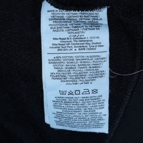 Nike Men's Black Small Pullover Hoodie with Logo and Kangaroo Pocket
