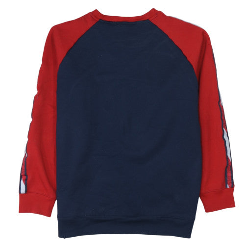 Tommy Sport Men's Blue Red Crew Neck Pullover Sweatshirt M