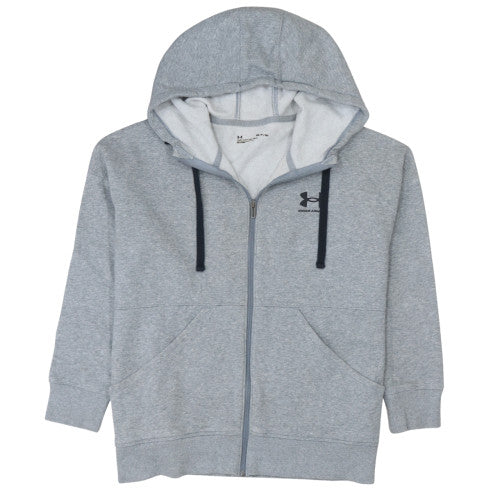 Under Armour Men's Grey Full Zip Hoodie Size S Loose Fit