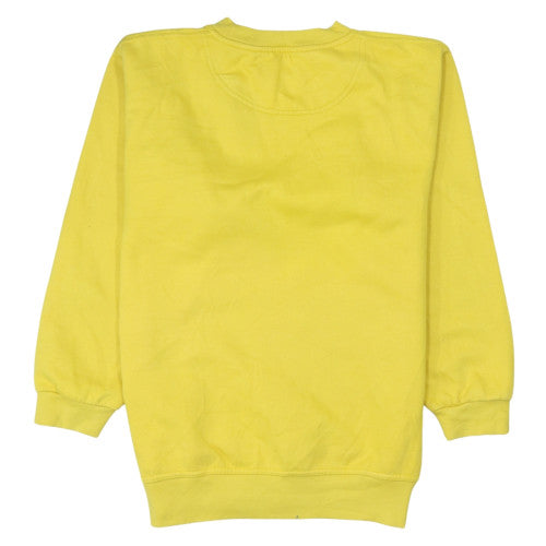 Fila Men's Yellow Small Pullover Sweatshirt Crew Neck Logo