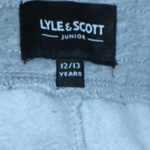 Lyle & Scott Boys Grey Jogger Sweatpants 12-13 Years Cotton Blend