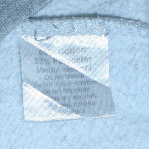 Oxford University Mens Grey Pullover Hoodie Fleece M Regular Fit