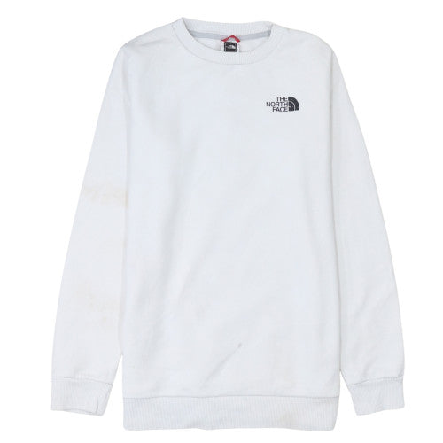 The North Face Womens White Crew Neck Pullover Sweatshirt Size S
