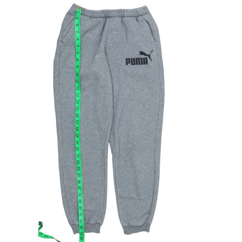Puma Mens Grey Jogger Sweatpants M Regular Fit Fleece Activewear