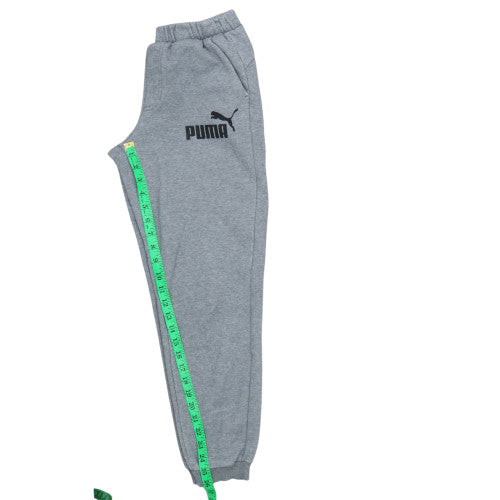 Puma Mens Grey Jogger Sweatpants M Regular Fit Fleece Activewear
