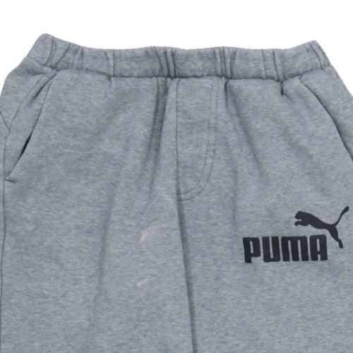 Puma Mens Grey Jogger Sweatpants M Regular Fit Fleece Activewear