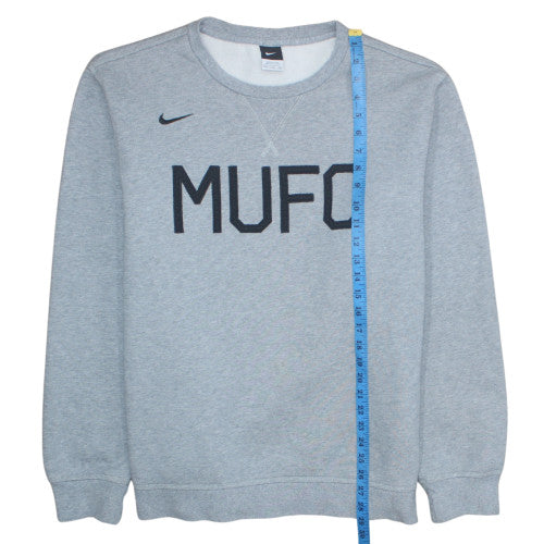 Nike MUFC Men's Grey 2XL Pullover Sweatshirt Crew Neck