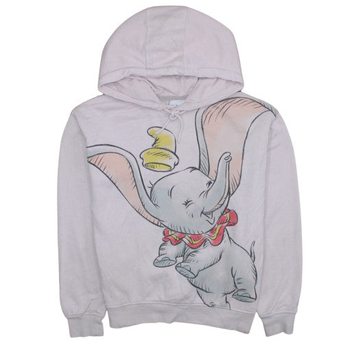 Disney Womens Pink Dumbo Pullover Hoodie XS Cotton Blend