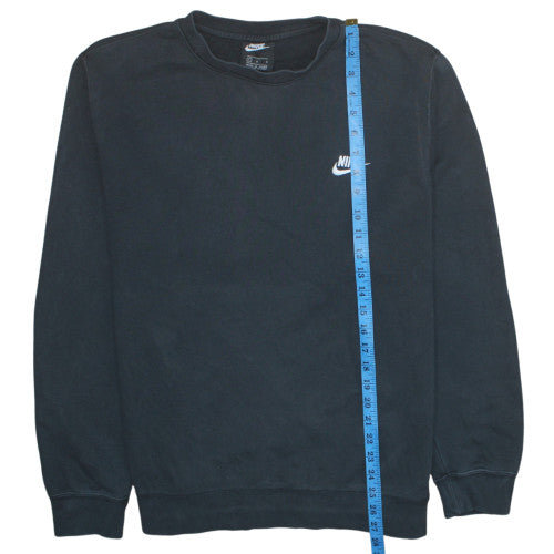 Nike Men's Black Crew Neck Fleece Pullover Sweatshirt L