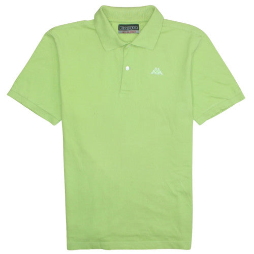 Kappa Mens Green XL Short Sleeve Cotton Polo Shirt