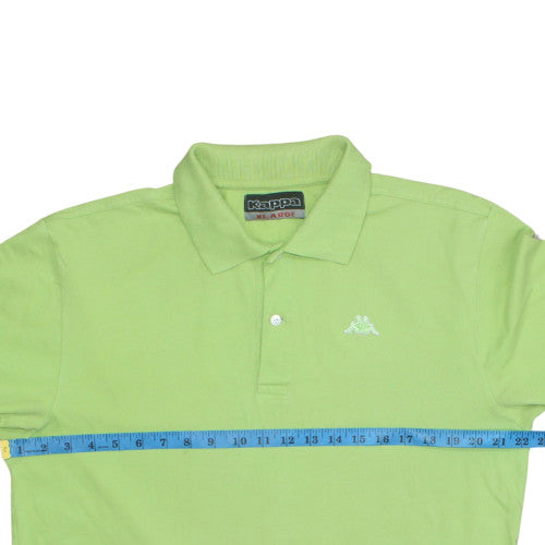 Kappa Mens Green XL Short Sleeve Cotton Polo Shirt