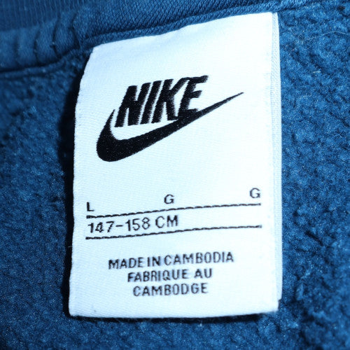 Nike Blue Teens Pullover Crew Neck Sweatshirt L Regular Fit