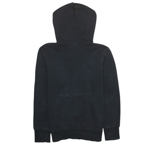 Adidas Womens Black Hoodie UK 12-14 Pullover Long Sleeve Logo Sweatshirt