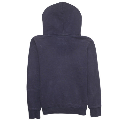 Superdry Women Navy Blue Pullover Hoodie Size L Fleece Lined