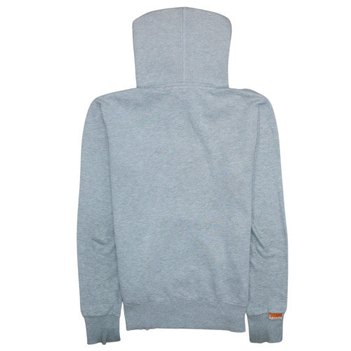 Superdry Men's Grey Pullover Hoodie M Graphic Logo Sweatshirt
