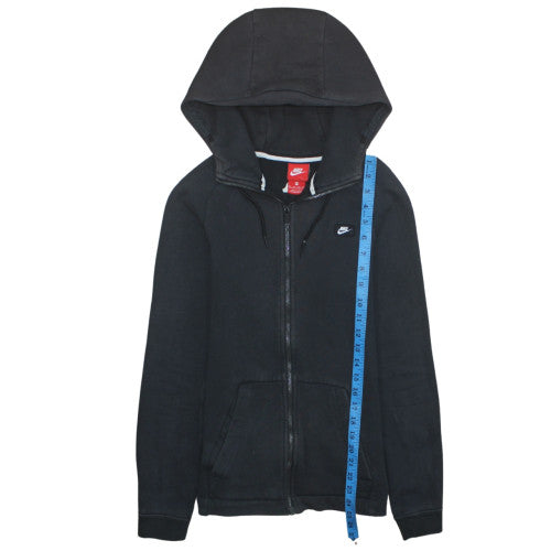 Nike Men's Black XS Full Zip Hoodie Cotton Blend Sweatshirt