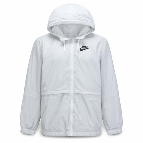 Nike Men's White Full Zip Lightweight Hooded Sports Jacket L