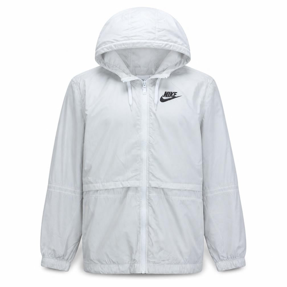 Nike Men's White Full Zip Lightweight Hooded Sports Jacket L