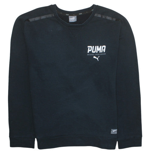Puma Men's Black Crew Neck Pullover Sweatshirt Size L