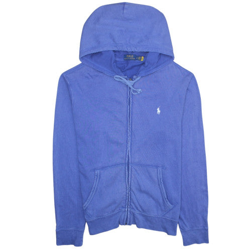 Ralph Lauren Men Blue Full Zip Hoodie Size L Cotton Classic Fit