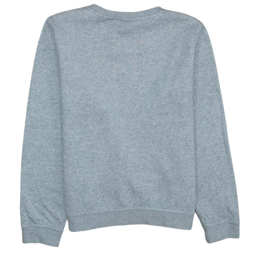 Nike Teens Grey Pullover Sweatshirt L Crew Neck Sports Fleece