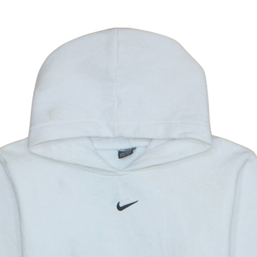 Nike Men's White 2XL Pullover Fleece Hoodie with Logo