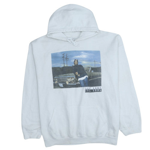 Ice Cube Men's White Pullover Hoodie L Graphic Hip Hop Fleece