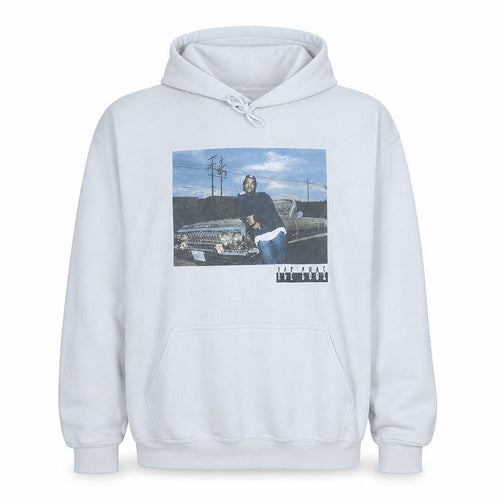 Ice Cube Men's White Pullover Hoodie L Graphic Hip Hop Fleece