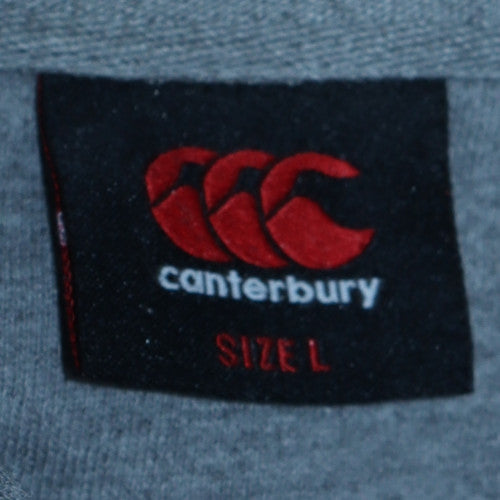 Canterbury Men's Grey L Pullover Hoodie with Logo Sportswear