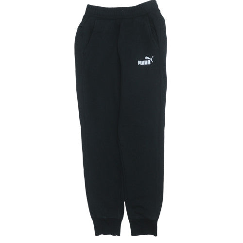 Puma Men's Black XS Jogger Sweatpants Fleece Elastic Waist Trousers