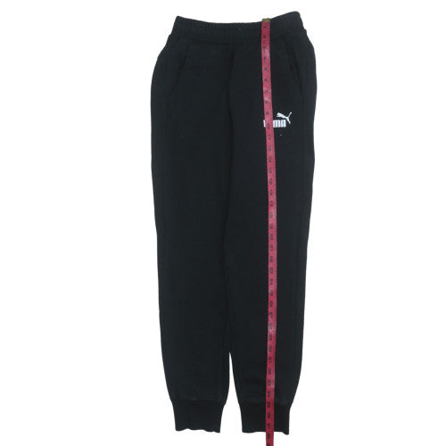 Puma Men's Black XS Jogger Sweatpants Fleece Elastic Waist Trousers